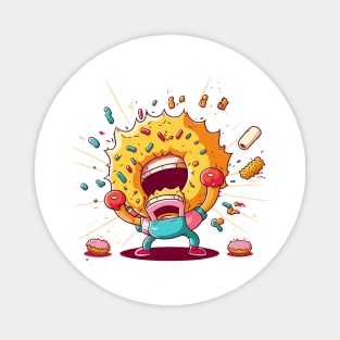 Angry Donut Magnet